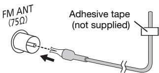 PANASONIC SC-MAX4000E - Connect the FM indoor antenna. - 1