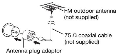 PANASONIC SC-MAX4000E - Connect the FM outdoor antenna. - 1