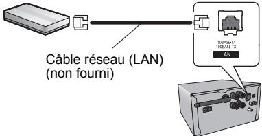 PANASONIC SC-PMX100BEG - Utilisation d'un cable réseau - 1