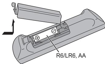 PANASONIC SC-PMX100BEG - Preparazione del telecomando - 1