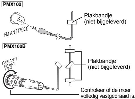 PANASONIC SC-PMX100EG - Sluit de antennae aan. - 1