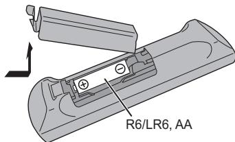 PANASONIC SC-PMX100EG - Vorbereitung der Fernbedienung - 1