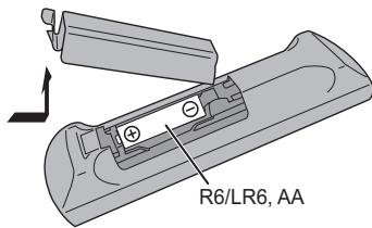 PANASONIC SC-PMX100EG - Voorbereiden van de afstandsbediening - 1