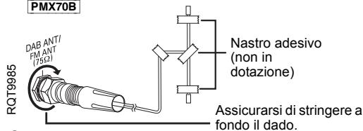 PANASONIC SC-PMX70EG - Collegare l'antenna. - 2