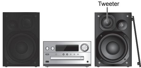 PANASONIC SC-PMX70EG - Plaatsing van de luidsprekers - 1