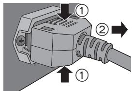 PANASONIC SE-R1-EB - Connexion du câble d'alimentation secteur - 2