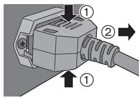 PANASONIC SE-R1-EB - ■ To disconnect the AC mains lead from this unit - 1