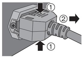 PANASONIC SE-R1-EG - ■ Um das Netzkabel von diesem Gerät zu trennen - 1