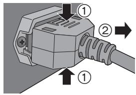 PANASONIC SE-R1-EG - Connexion du câble d'alimentation secteur - 2