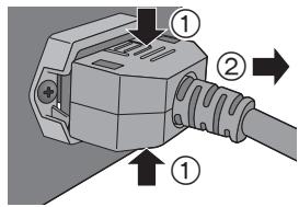PANASONIC SE-R1-EG - ■ Afsluiten van het netsnoer van dit toestel - 1