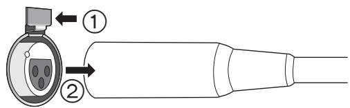 PANASONIC SU-R1EG - Um die symmetrischen Kabel auszustecken - 1