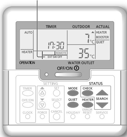 PANASONIC WH-MDC06G3E5 - De reserveverwarming starten - 1
