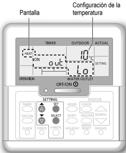 PANASONIC WH-MDC06G3E5 - Configuración de la temperatura del sistema - 1