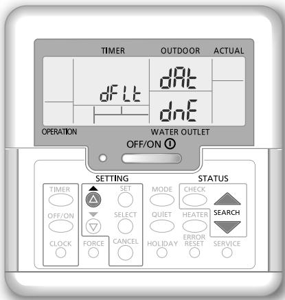 PANASONIC WH-MDC09G3E5 - Voor het resetten van de afstandsbediening maar de standard instellingen - 1