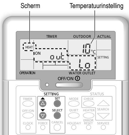 PANASONIC WH-MDC09G3E5 - Temperatuurinstelling van het systeme - 1