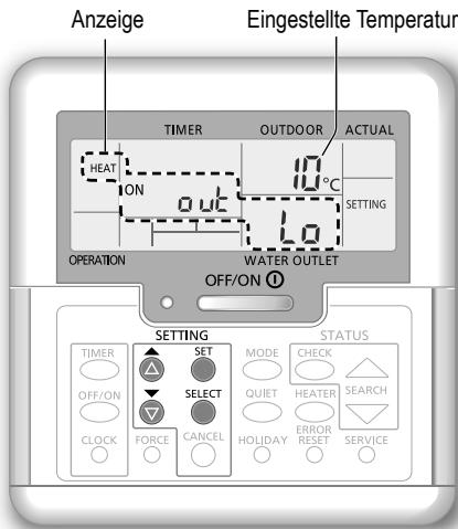 PANASONIC WH-MDC09G3E5 - Einstellen der Systemtemperaturen - 1