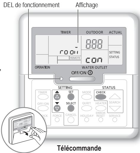 PANASONIC WH-MHF09G3E5 - Sélectionnez les menus et déterminez les régles en fonction du système disponible dans le foyer. Il est recommendé que toutes les modifications de réglage soient réalisées par un revendeur/agréé ou un spécialiste. - 1
