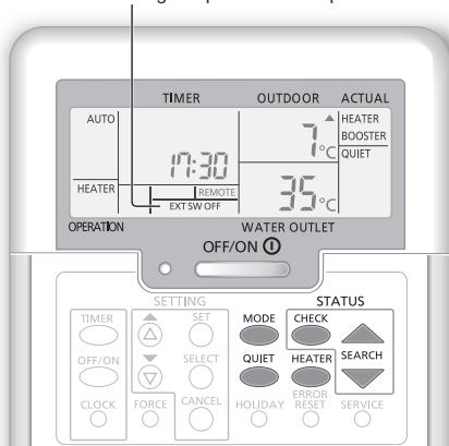 PANASONIC WH-MXC16G9E8 - Activar o aquecedor de reserva - 1