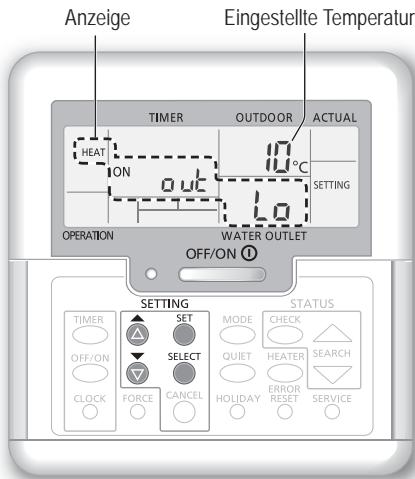 PANASONIC WH-MXC16G9E8 - Einstellen der Systemtemperaturen - 1