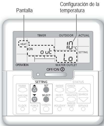 PANASONIC WH-MXC16G9E8 - Configuración de la temperatura del sistema - 1