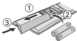 Diagram showing three labeled components of a battery or switch assembly, with arrows indicating direction and polarity.