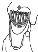 PANASONIC ER-GC71 - Removing the comb attachment - 1