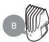 PANASONIC ER-GC71 - ▶ Comb attachment [A] - 2