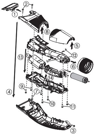 PANASONIC ER-GC71 - De ingebouwde oplaadbare batterij verwijderen - 1