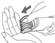 PANASONIC ER-GP22 - Removing the attachment - 1