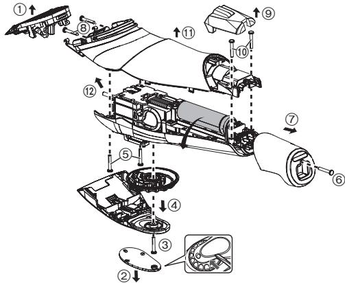 PANASONIC ER-GP80 - De ingebouwde oplaadbare batterij verwijderen - 1