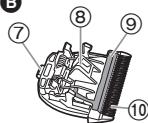 PANASONIC ER-GP80 - Identificacion de las piezas - 2
