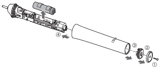 PANASONIC EW-DL83 - Remocao da bateria recarregavel incorpora da - 1