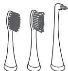 PANASONIC EW-DL83 - Positionnez fermement la brosse sur l'axe de la brossette. - 1