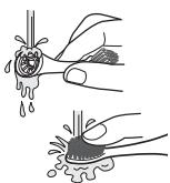 PANASONIC EW-DL83 - Wash the brush head under running water. - 2