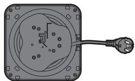 PANASONIC NCDK1CXC - Instellen van de lenghte van het netsnoer - 1