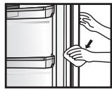 PANASONIC NR-BN34EX2 - Joint d'ouverture de porte - 1