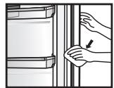 PANASONIC NR-BN34EX2 - Turdichtungsöffnung - 1