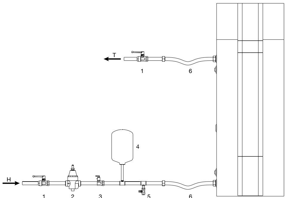 PANASONIC PAWDHWM300A - CONNECTION TO WATER SUPPLY MAINS - 1
