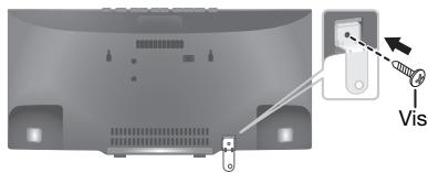 PANASONIC SC-HC195EG - Mesurer et marquer la position des crochets de montage mural sur le mur. - 3