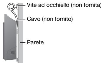 PANASONIC SC-HC195EG - Misurare e contrassegnare la posizione sulle staffe di supporto a parete sulla parete. - 7