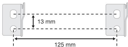 PANASONIC SC-HC195EG - Mesurer et marquer la position des crochets de montage mural sur le mur. - 1