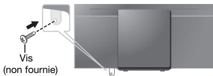 PANASONIC SC-HC295EG - Mesurer et marquer la position des crochets de montage mural sur le mur. - 6