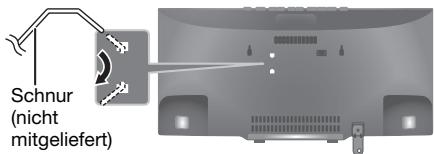 PANASONIC SC-HC295EG - Befestigen Sie eine Schnur am Gerät, damit es nicht herunterfällt. - 1