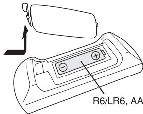 PANASONIC SC-HC295EG - Voorbereiden van de afstandsbediening - 1