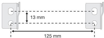 PANASONIC SC-HC295EG - Messen und markieren Sie die Positionen der Wand-Befestigungsbügel an der Wand. - 1