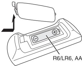 PANASONIC SC-HC295EG - Die Fernbedienung vorbereiten - 1