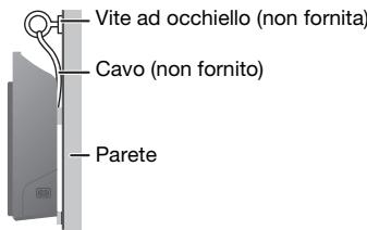 PANASONIC SC-HC295EG - Misurare e contrassegnare la posizione sulle staffe di supporto a parete sulla parete. - 7