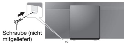 PANASONIC SC-HC295EG - Befestigen Sie die Sicherheitshalterung an der Wand. - 1