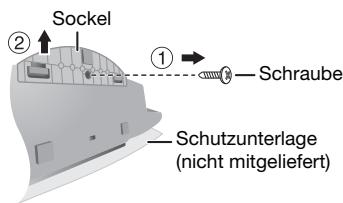 PANASONIC SC-HC295EG - Lösen Sie den Sockel des Geräts. - 1