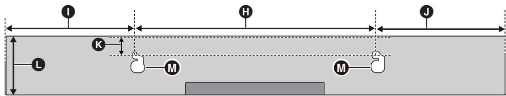 PANASONIC SC-HTB685EG - Schrauben Sie eine Schraube in die Wand. - 2